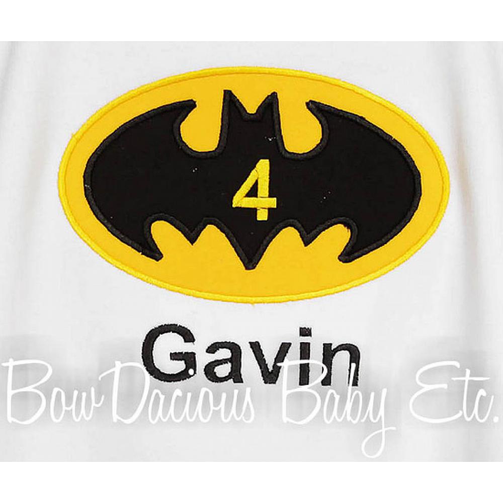 Personalized batman cheap birthday shirt