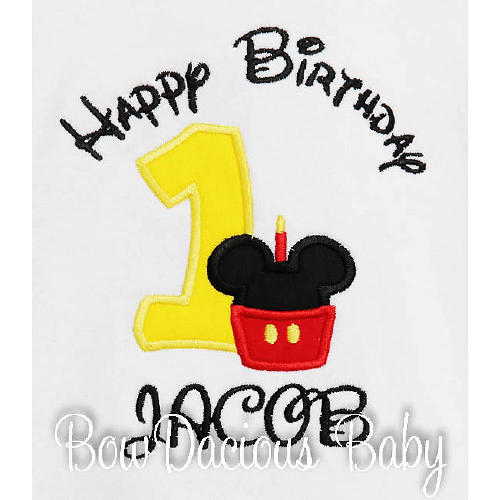 Mickey mouse 1st sale birthday t shirt