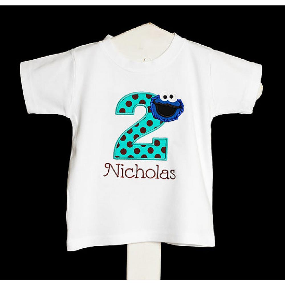 cookie monster first birthday shirt