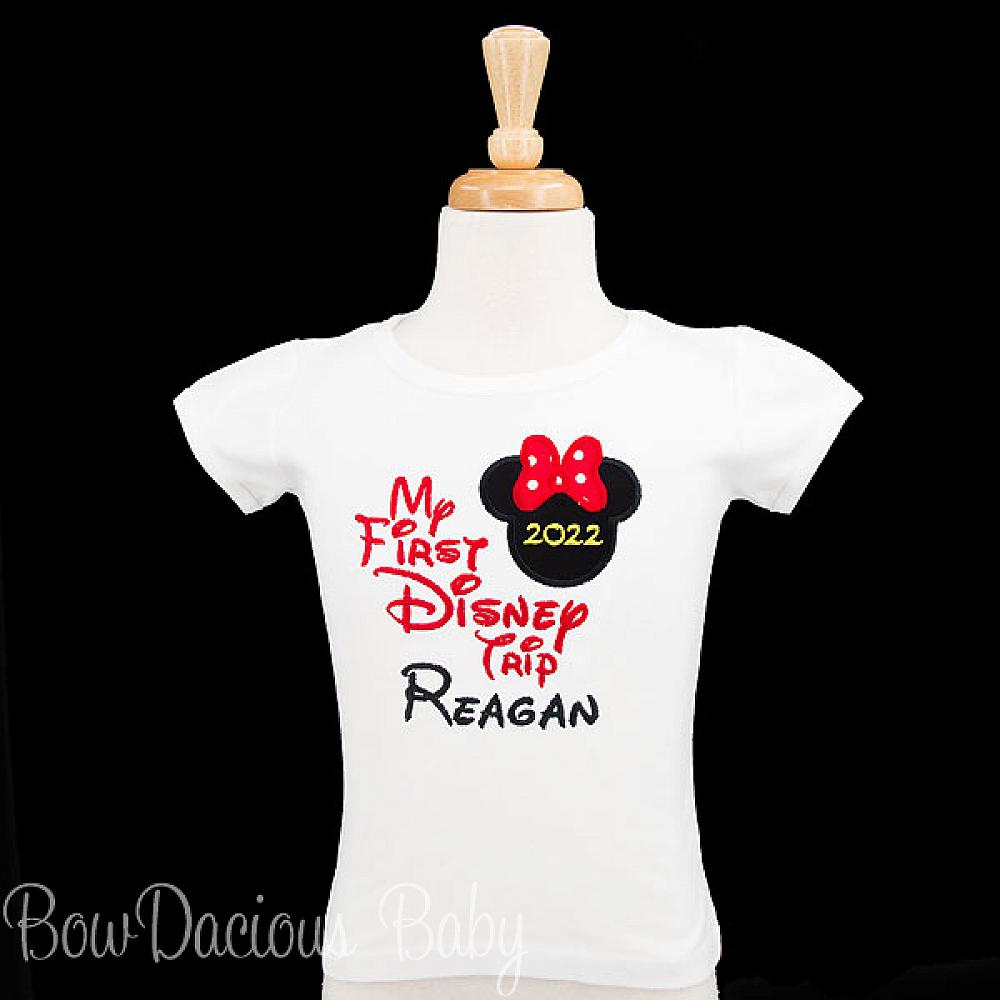 My First Trip to Disney GLITTER Shirt or Bodysuit infant, Toddler