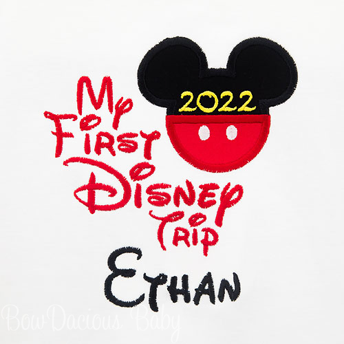 Boys My First Disney Trip Shirt, Mickey Mouse My First Disney Trip Shirt, Custom, Personalized