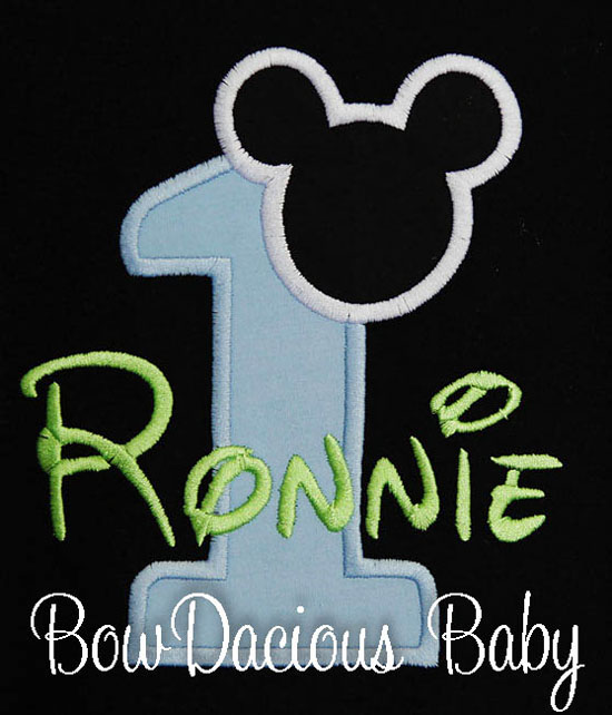 Baby Mickey Mouse 1st Birthday Onesie, Boys Birthday Onesie, Boys Mickey Mouse Outfit T