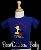 Mickey Mouse Cupcake Birthday Boy Shirt with Number, Shirt or Bodysuit, Custom, Blue Shirt