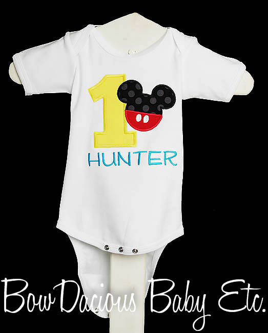 Mickey Mouse Birthday Onesie, Mickey Birthday Shirt, Mickey Mouse Birthday Disney Clothing, Cake Smash Outfit, Birthday Boy, Mickey Birthday Party