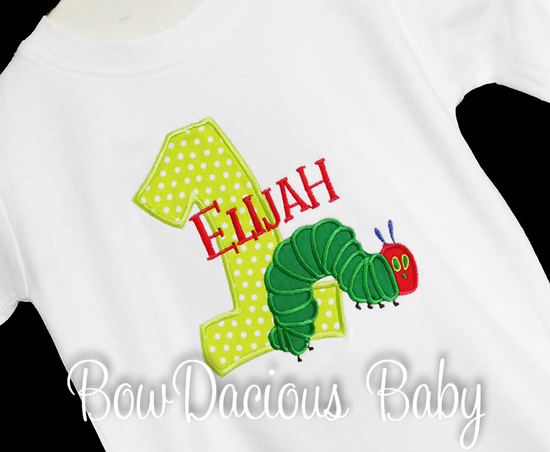 Boys Personalized Hungry Caterpillar Onesie or Shirt