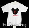 5th BIRTHDAY Mickey Head Boy Shirt Disney Font Applique Personalized