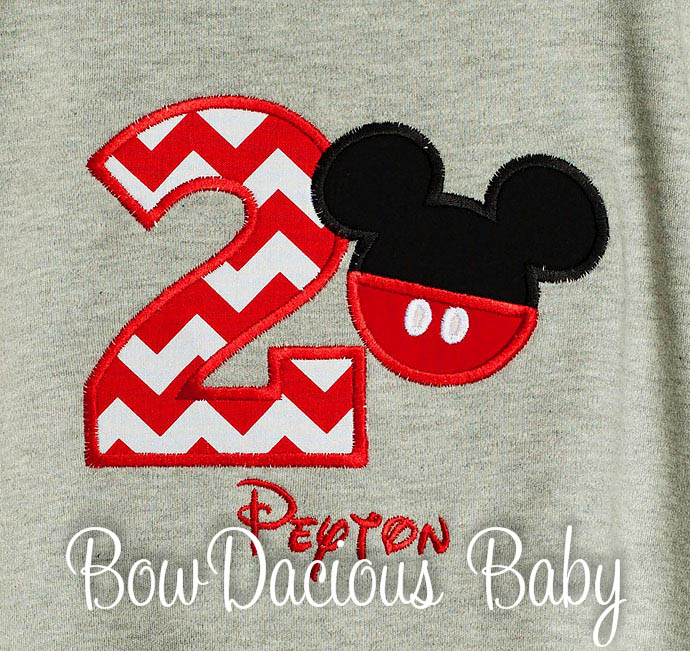 Grey Mickey Mouse Birthday Shirt, Mickey Pants Birthday Shirt, Boys Birthday Shirt or Onesie