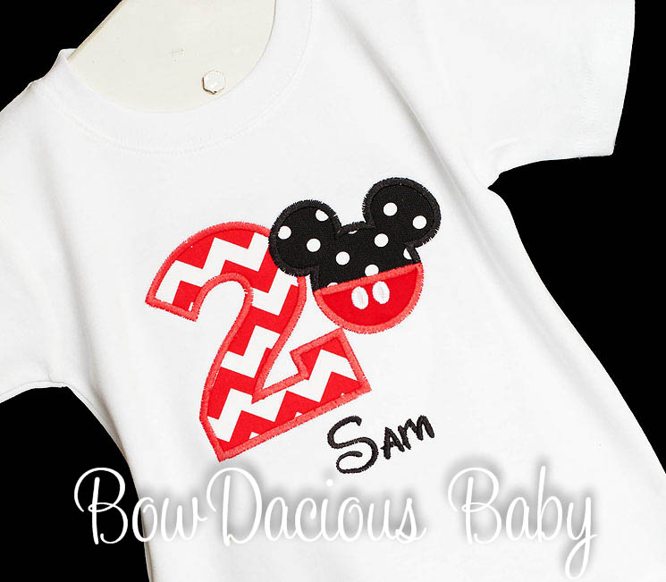Mickey Mouse Birthday Shirt, Mickey Pants Birthday Shirt, Boys Birthday Shirt or Onesie