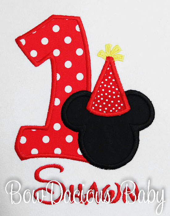 Mickey Mouse Birthday Shirt Bodysuit Onesie, Party Hat, Disney Shirt, Custom, Any Age