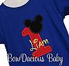 Mickey Mouse Onesie, First Birthday Onesie