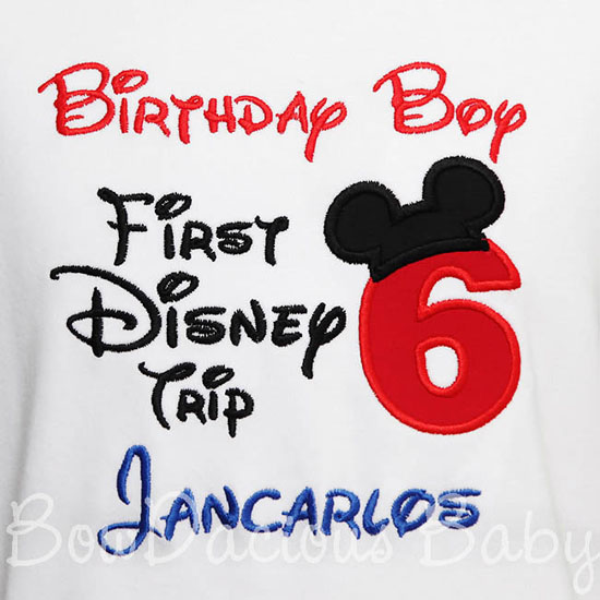 My First Disney Trip Shirt, Birthday Shirt, Disney Trip, 6th Birthday, Onsie