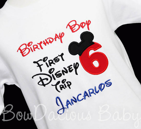 My First Disney Trip Shirt, Birthday Shirt, Disney Trip, 6th Birthday, Onsie