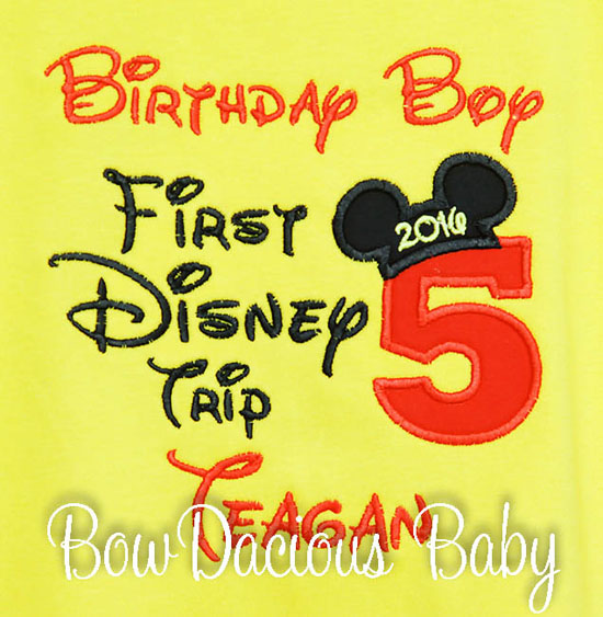 My First Disney Trip Shirt, Birthday Disney Trip