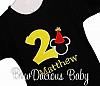 Personalized Mickey Mouse with Party Hat Second Birthday Shirt or Onesie