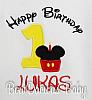 Twin Birthday Shirts, Minnie and Mickey Mouse Birthday, Boy, Girl Twin Birthday, Twin Birthday Outfits, First Birthday