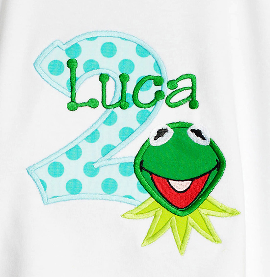 Kermit The Frog Birthday Shirt or Onesie, Custom, Any Age