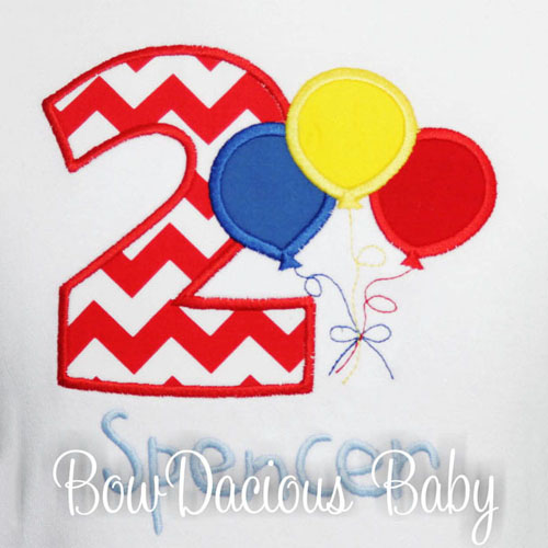 Balloons Birthday Shirt, Custom, Personalized, Any Age and Colors
