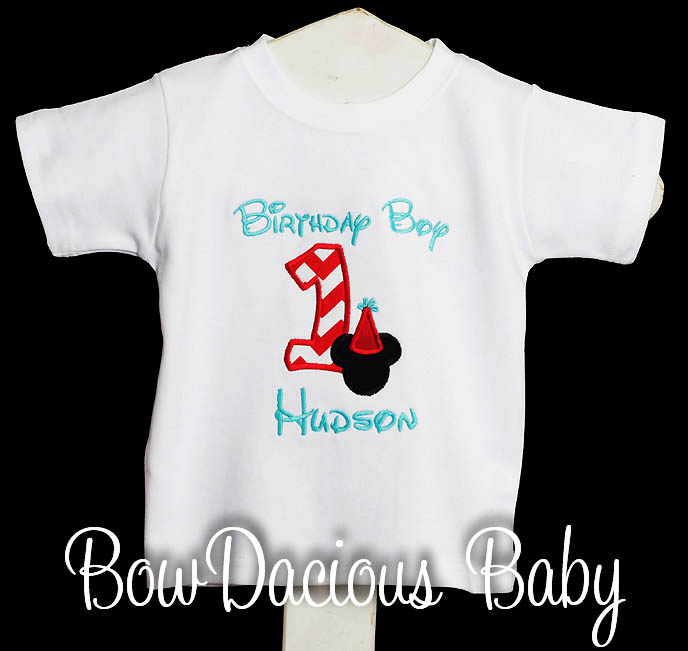 Mickey Mouse Birthday Boy Hat Shirt Disney Personalized, Shirt or Onesie, Custom, Any Age