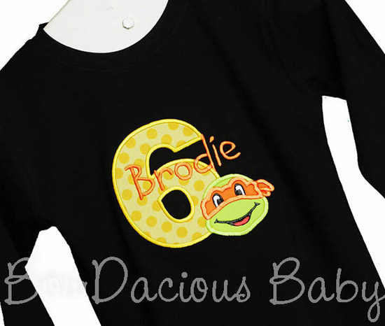 Ninja Turtle Birthday Shirt, Turtle Birthday Shirt, Custom