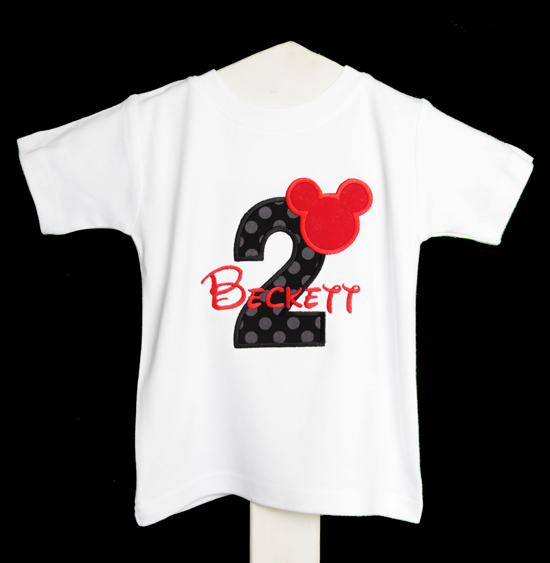 Mickey 2nd Birthday Shirt, Custom, Any Age