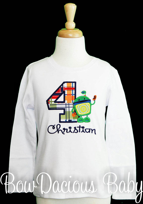 Umizoomi Bot Birthday Shirt or Onesie, Custom