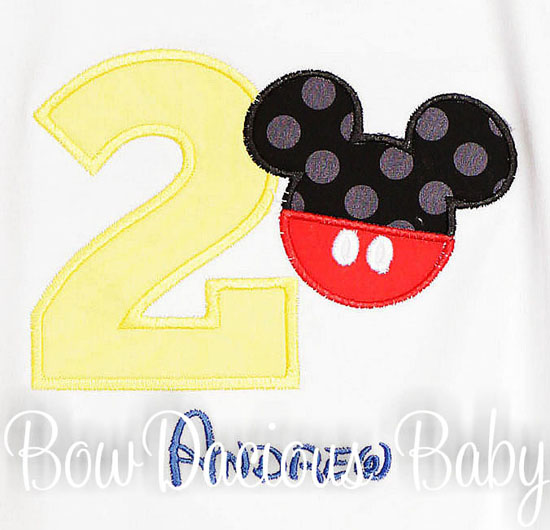 Boys Mickey Mouse Clubhouse Birthday Shirt or Onesie, Custom