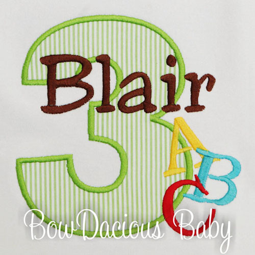 Boys Personalized Alphabet Birthday Shirt, Custom, Any age and Colors