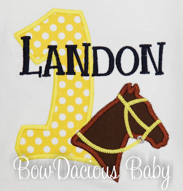 Horse Birthday Shirt or Onesies, Custom, Personalized, Any Age and Colors
