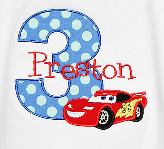 Disney Cars Custom Birthday Shirt, Any Age