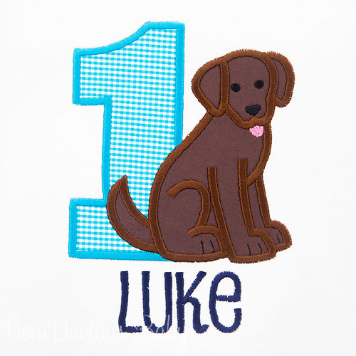 Chocolate Lab Birthday Shirt, Personalized, Any Age and Colors