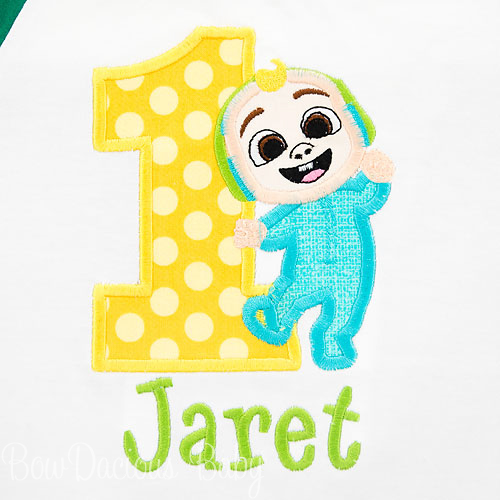Boy's Cocomelon JJ Personalized Birthday Shirt, Any Age and Any Colors, Custom