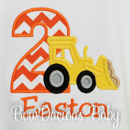 Personalized Front End Loader Birthday Shirt, Custom Loader Birthday Shirt, Custom, Any Age
