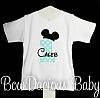 Birthday Baby Mickey Shirt Disney Applique, Custom, Any Age, You Pick the Colors, Shirt or Onesie
