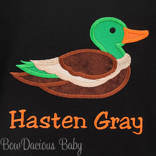 Mallard Duck Shirt, Personalized Mallard Duck Shirt or Onesie, Custom, Embroidered