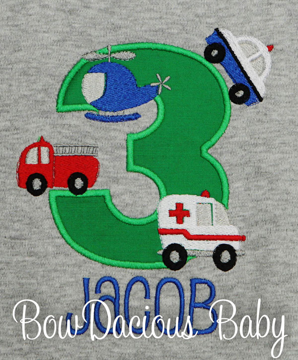 Emergency Responders Birthday Shirt, Personalized