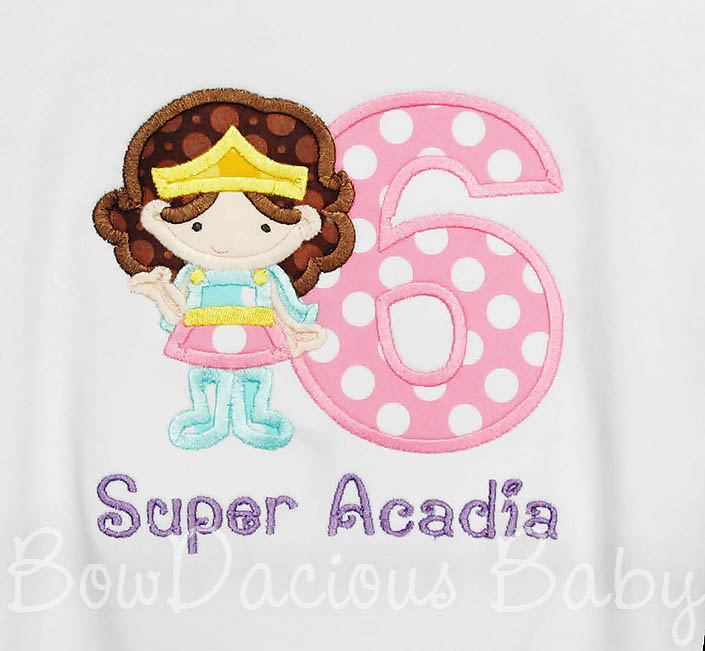 Girls Wonder Woman Birthday Shirt with Number and Name, Any Colors, Any Age, Shirt, Dress, Romper, Tank Top, or Onesie