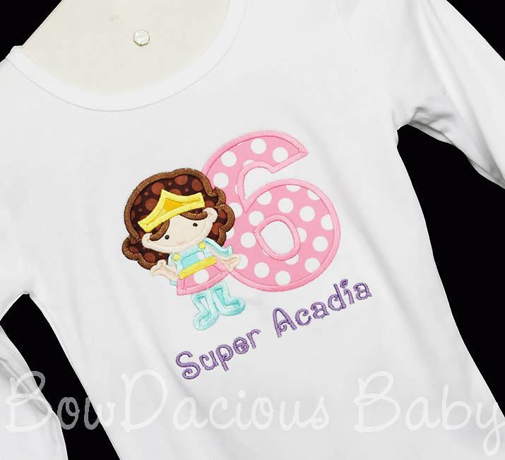 Girls Wonder Woman Birthday Shirt with Number and Name, Any Colors, Any Age, Shirt, Dress, Romper, Tank Top, or Onesie