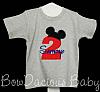 Birthday Mickey Ears Red Number Shirt Disney Applique, Shirt or Onesie, Custom, Any Age
