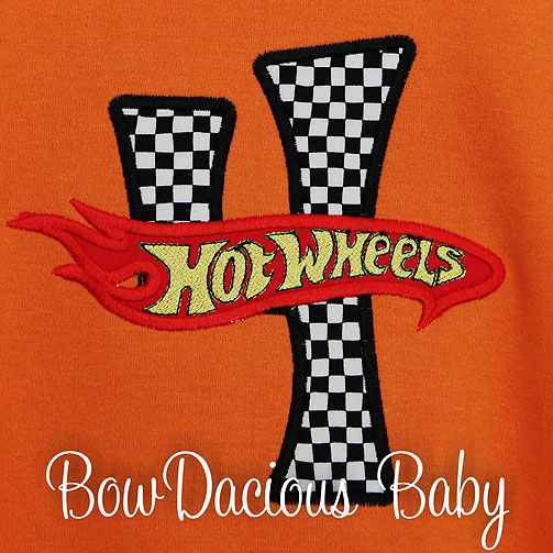 Boys Hot Wheels Birthday Shirt, Custom, Personalized, Any Age, Applique Embroidery