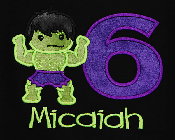 Hulk Birthday Shirt, Custom, Any Age, Any Colors, Free Personalization