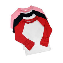 *Upgrade* Icing Ruffle Raglan *MUST* Be Purchased with a Design Shirt