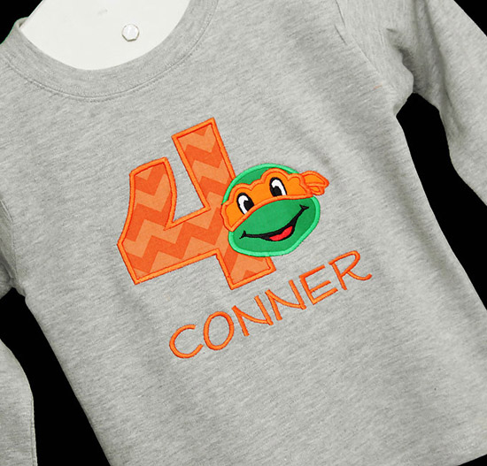 Ninja Turtle Birthday Shirt