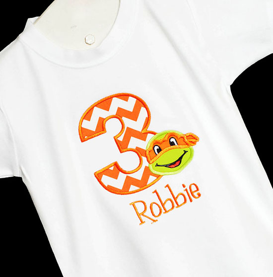 Ninja Turtle Birthday Shirt 3