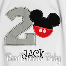 Gray Mickey Birthday Shirt, Custom