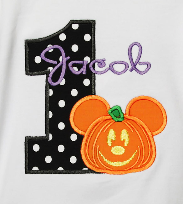 Pumpkin Mickey Mouse Birthday Shirt or Onesie, Custom, Any Age, Mickey's Not So Scary Halloween Party Birthday Shirt