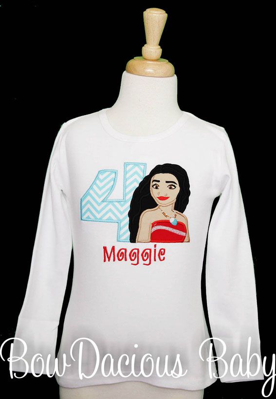 Moana Birthday Shirt, Custom