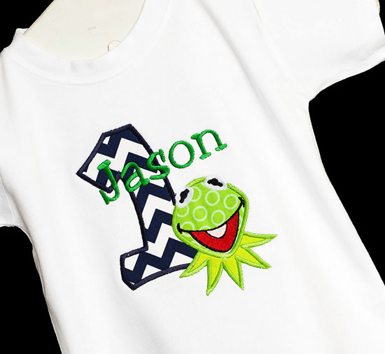 Kermit 1st Birthday Onesie or Shirt, Custom, Any Age