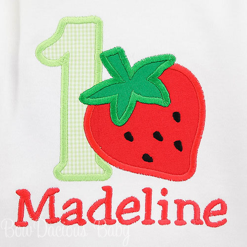Strawberry Birthday Shirt, Sweet One Birthday Shirt, Custom, Any Age and Colors