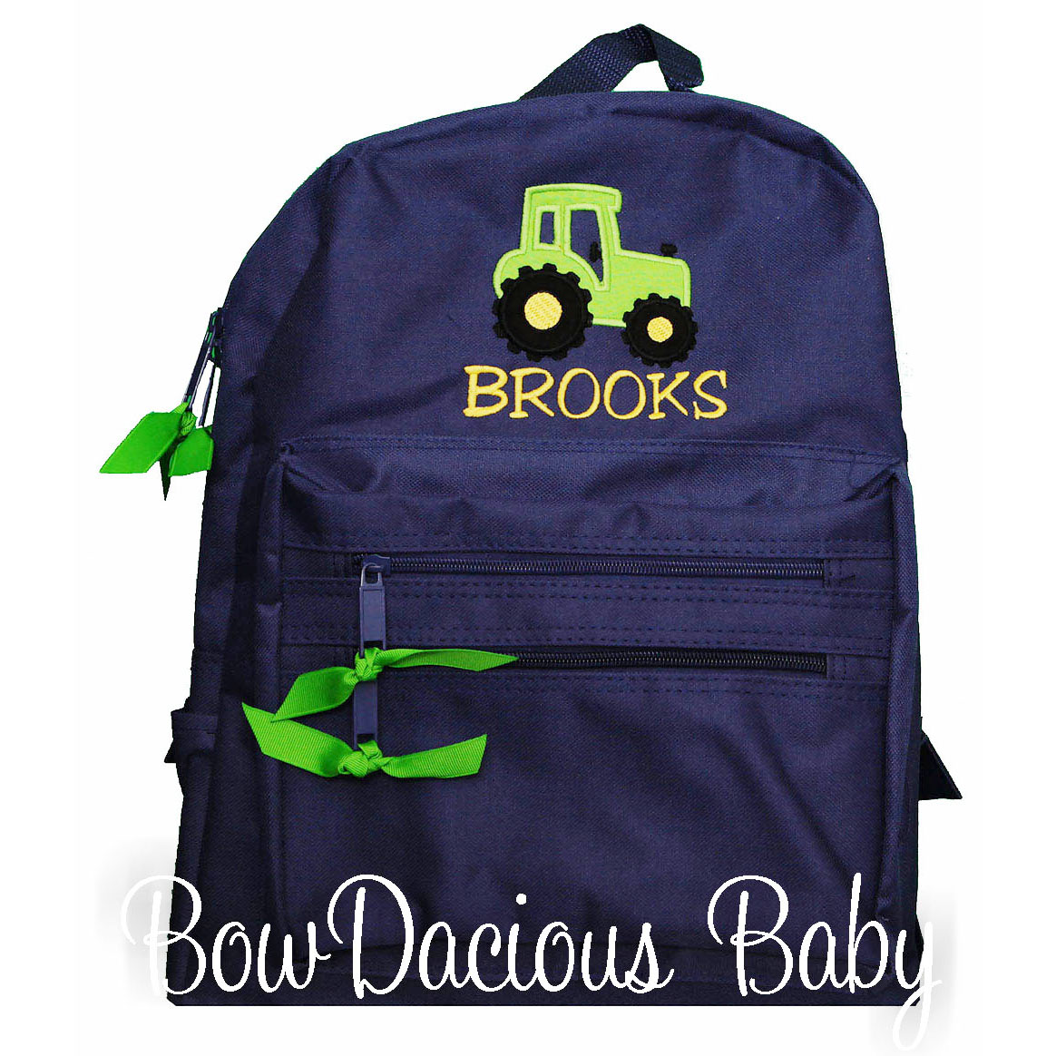 Tractor Personalized Backpack, Monogrammed, Custom