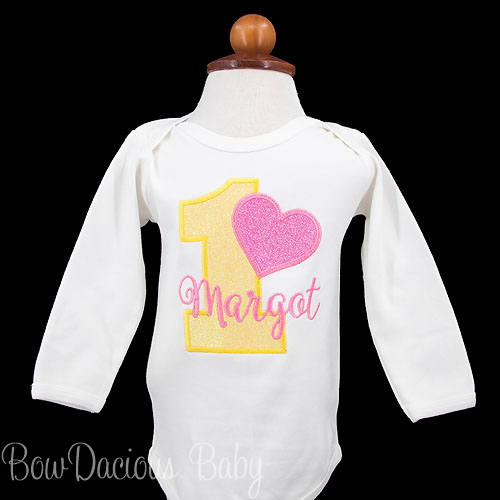 Heart Birthday Shirt, Personalized Heart Birthday Shirt, Any Age and Colors